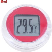 Resim Xifu Shop C Kırmızı Stil Motosiklet Dijital Termometre Su Geçirmez Motor Saati Araba Içi Saatler (Yurt Dışından) 