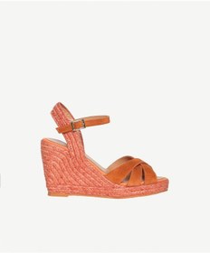 Resim Yargıcı Çapraz Bantlı Dolgu Süet Espadril 26ykay4033x 081 Turuncu 