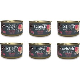 Resim Schesir After Dark Pate Tavuk Ve Sığır Etli Kedi Konserve 80 Gr. X 6 Adet 