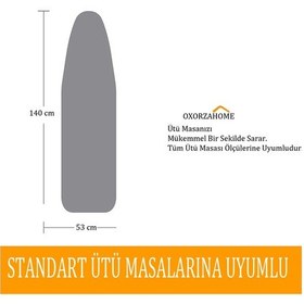 Resim Oxorzahome Ütü Masası Kılıfı Örtüsü Bezi, Keçeli,yanmaz Ayarlanab 