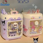 Resim Sanrio Çok Amaçlı Masa Düzenleyici, Kırtasiye İçin Uygun - Büyük Kapasiteli Kalemlik ve Makyaj Fırçası Standı - 14 Yaş ve Üzeri Hello Kitty Hayranları İçin İdeal 