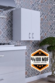 Resim rafineritasarım Rafineri Moza Çok Amaçlı Dolap Kapaklı Mutfak Balkon Banyo Mdf 