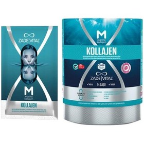 Resim Zade Vital Marine Collagen Hyaluronic Acid 14 Toz Saşe 