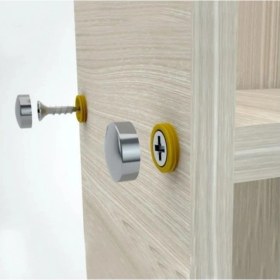 Resim TeknoKapsül Dekoratif Vida Kapağı Sarı 20MM - 10 Adet 