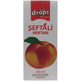 Resim Fruit Drops Şeftali Meyve Nektarı 200 Ml 