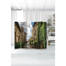 Resim Artavessa Dekoratif 5 Kanatlı Dijital Baskılı Kanvas Paravan - Seperatör - 200X180 cm - Model 8 