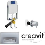 Resim Creavit Gr5001 Asma Klozet Gömme Rezervuarı 3 Lü Set 