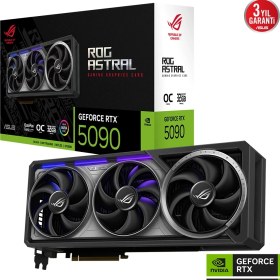 Resim Asus ROG-ASTRAL-RTX5090-O32G-GAMING, 32GB, 512BIT, Gddr7, 2xhdmı, 3xdp Gamıng Ekran Kartı 