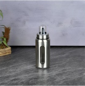 Resim Genel Markalar Metal Kaplı Cam Yağlık - İnox Paslanmaz Çelik 