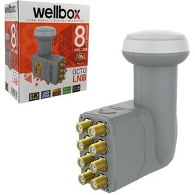 Resim WELLBOX LNB SEKİZLİ (OCTO) GOLD 0.1DB 3D 4K WXL-208 