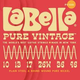 Resim La Bella Elektro Vintage Tone Gitar Teli PV1046 
