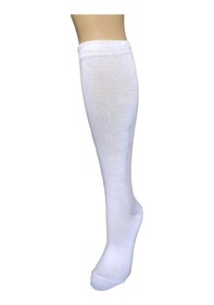 Resim Design Desıgn Pamuklu Çocuk Dizaltı Okul Çorabı-beyaz 