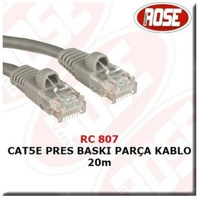 Resim Cat5E Pres BAskı Parça Kablo 20M 