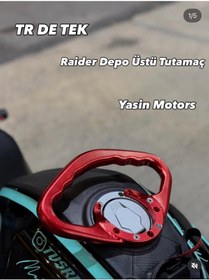 Resim TVS RAİDER 125 CC ÖZEL YAPIM DEPO TUTAMACI KIRMIZI 