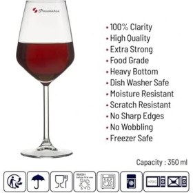 Resim Şarap Kadehı 350 cc 2'li Hediyelik Kutu 