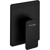 Resim Fause Ankastre Duş Bataryası Tetra Siyah Kab102-1B Mat Siyah 