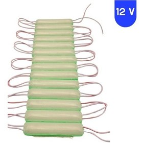 Resim 12 Volt 1.8 Watt Yeşil Neon Cob Led Modül Ip65 10 Adet Modül 