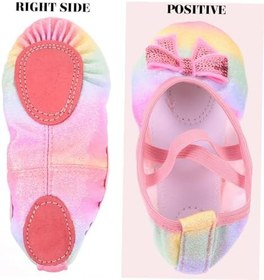 Resim LIFKOME 1 Çift Çocuk Dans Ayakkabıları Kızlar Için Dans Ayakkabıları Kızlar Bale Yürümeye Başlayan Bale Kız Için çı 