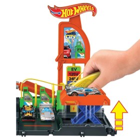 Resim HTN79 Hot Wheels Elektrikli Araç Şarj İstasyonu Oyun Seti 