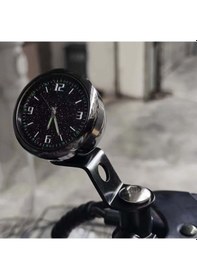 Resim Electric Suntek Motosiklet Gidon Saati Siyah Dijital Kadran, Su Geçirmez, Dayanıklı, Kolay Kurulum Siyah 