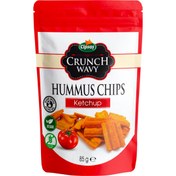 Resim CİPSAŞ Crunch Wavy Ketçap Aromalı Zeytinyağlı Fırınlanmış Nohut Cipsi 85g 