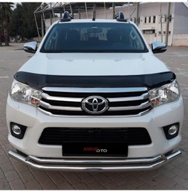 Resim Toyota Uyumlu Hilux 2015 - 2019 Ön Kaput Koruyucu Rüzgarlığı Piano 