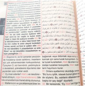 Resim Haktan Yayın Dağıtım Kuranı Kerim Mealli Türkçe Okunuşlu Latince Okunuşlu Arapça Rahle Boy 21-28 Cm Elmalılı Hamdi Yazır 