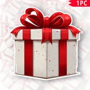Resim 1pc Hediye Kutusu İkonu Kırmızı Araba Sticker Sanatı Dekal Otomobil Kamyon Bumpers Pencereleri Laptop Öz-Yapışkan Vinil Dekal, Ev Dekorasyonu & Cam & Metal Yüzeyler için Mükemmel 