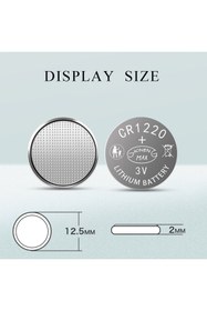 Resim ATAELEKTRONİK 1 Kart 5 Adet Cr1220 Dl1220 Lm1220 Ecr1220 1220 Düğme Para Pil 