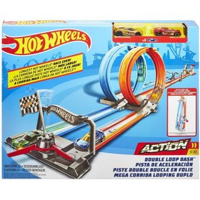 Resim GFH85 Hot Wheels Çift Çemberde Depar Pist Seti 