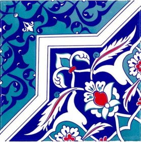 Resim Armada Çini 20×20 Cm Ac 49 Türkmen Yıldız Desenli Kütahya Çini Karo 