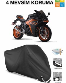 Resim AutoEN Arora GP 250 DAYANIKLI KİLİT UYUMLU SU GEÇİRMEZ MOTOSİKLET BRANDASI-SİYAH 
