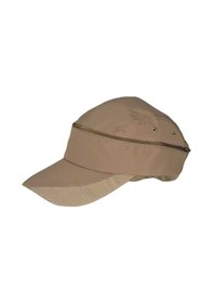 Resim Tezzgelsin Unisex Mikro Kumaş Fermuarlı Sporcu Koşu Tenis Şapkası Vizör Şapka Camel 