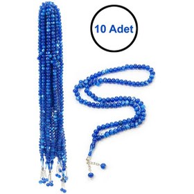 Resim 10 Adet 99lu Namaz Tesbihi 10mm Hac Umre Hediyelik - Lacivert Lacivert 