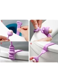 Resim Klozet Kapağı Hijyen Aparatı Çok Çenkli 