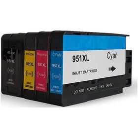 Resim 1 Takım 4 Adet BK HP 950/951Xl 8600 Plus Uyumlu Kartuşlar Pro 