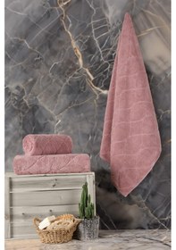 Resim Varol Voli Micro Cotton Banyo Havlusu 70x140cm Gül Kurusu-70x140cm Gülkurusu 