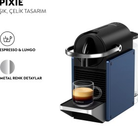 Resim Nespresso D62 Pixie Kahve Makinesi,mavi 