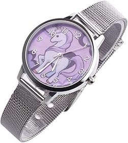 Resim Gatuida Çelik Kayışlı Unicorn Saat Çocuk Karikatür Izlemek 