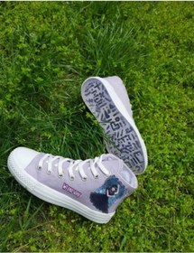 Resim LİASSHOES dans lila keten çocuk spor ayakkabı sneaker 