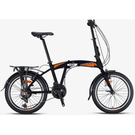 Resim Kron Fd 2000 20 Jant Katlanabilir Bisiklet 21 Vites - V.b - Siyah - Gri/turuncu 