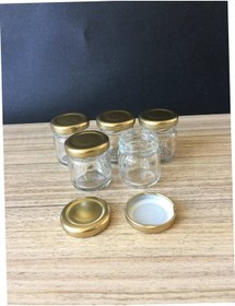 Resim 40 Cc Cam Kavanoz - 100 Adet 1 Koli - Gold Kapak 