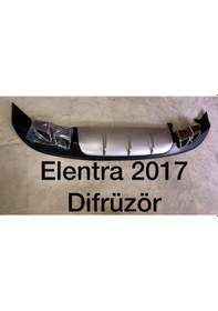 Resim Hyundai Elantra Arka Difüzör Çift Çıkış Egzoz 2017 