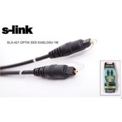 Resim S-Link Slx-421 1M Dijital Optik Ses Kablosu 
