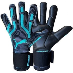 Resim Ultra Ultimate Rush Üst Düzey Tam Profesyonel Kaleci Eldiveni Siyah 