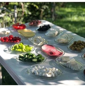 Resim Paşabahçe Premium Kahvaltılık Tabak 6’lı Set – Şık Cam Sunum Tabakları 