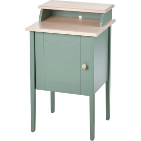 Resim IKEA Olderdalen Komodin, Yeşil, 47X43 cm Masif Ahşap Modern 