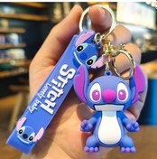 Resim Lilo Ve Stitch Scrump Karikatür Anime Kolye Pvc Anahtarlık Tutucu Araba Anahta Kırmızı Kırmızı 