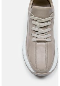 Resim Cees Vizon Hakiki Deri Kadın Sneaker Vizon 