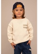 Resim Defacto Erkek Bebek Regular Fit Bisiklet Yaka Slogan Baskılı Akrilik Triko Kazak X5293a222auer42 Defacto